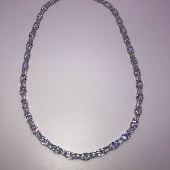 18k 63ct Multi-Stone Tennis Necklace - Picture 16 of 16